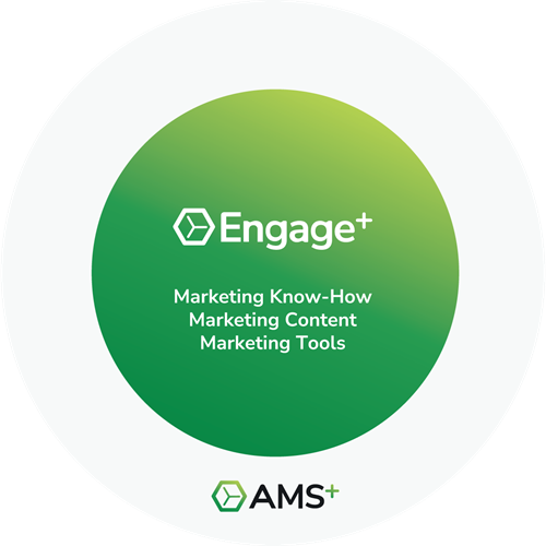 Infographic highlighting the benefits of Engage+ Content Marketing