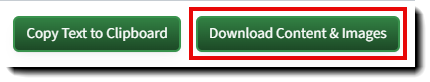 Screenshot showing the Download Content and Images button
